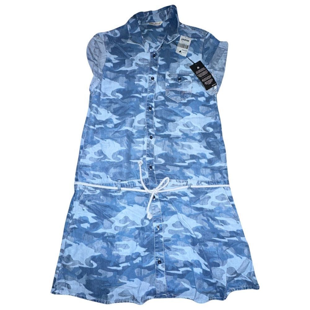 NWTs Mavi Camo Button Up Dress Size Small